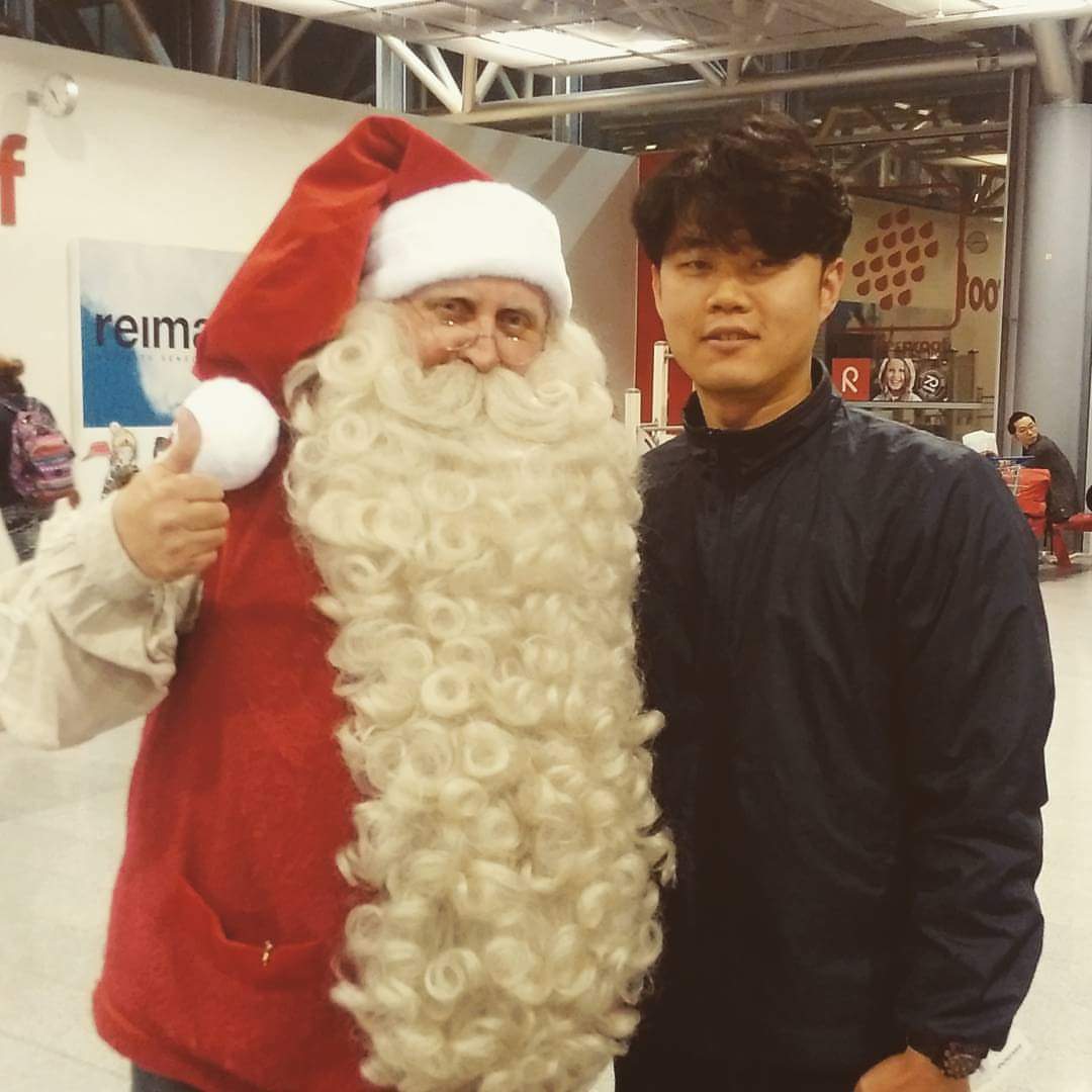 With Santa Claus in Finland